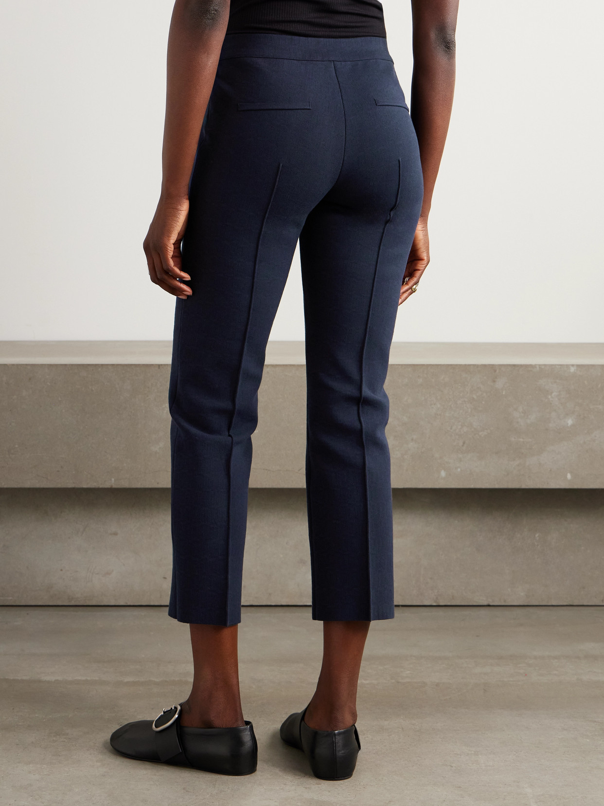 High Sport Geo Louis Cotton-blend Straight-leg Pants In Blue