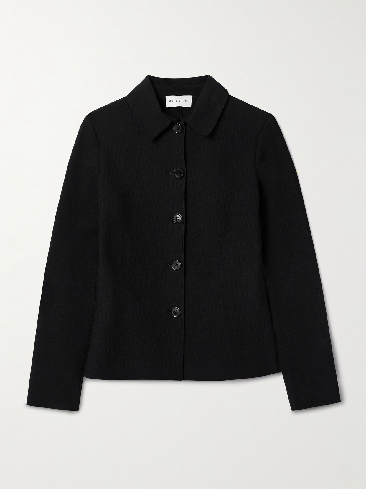 High Sport Oliver Cotton-blend Jacquard Jacket In Black