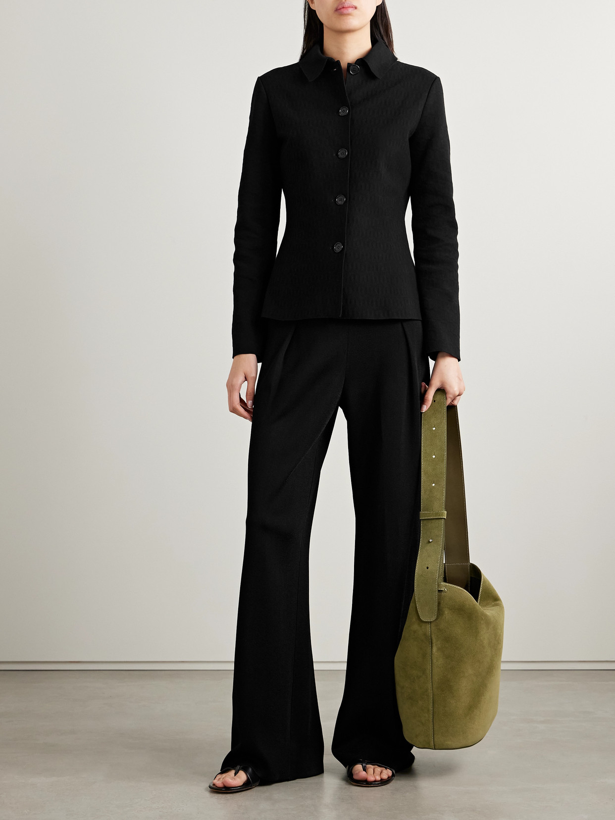 High Sport Oliver Cotton-blend Jacquard Jacket In Black