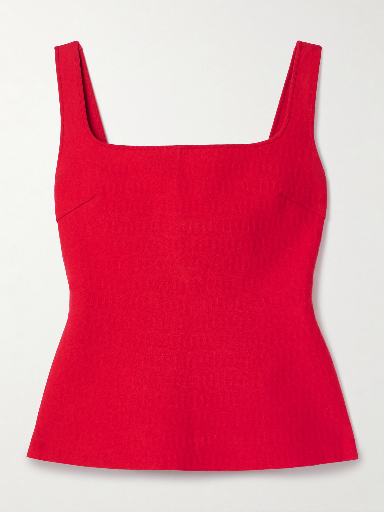 High Sport Inna Cotton-blend Jacquard Tank In Red