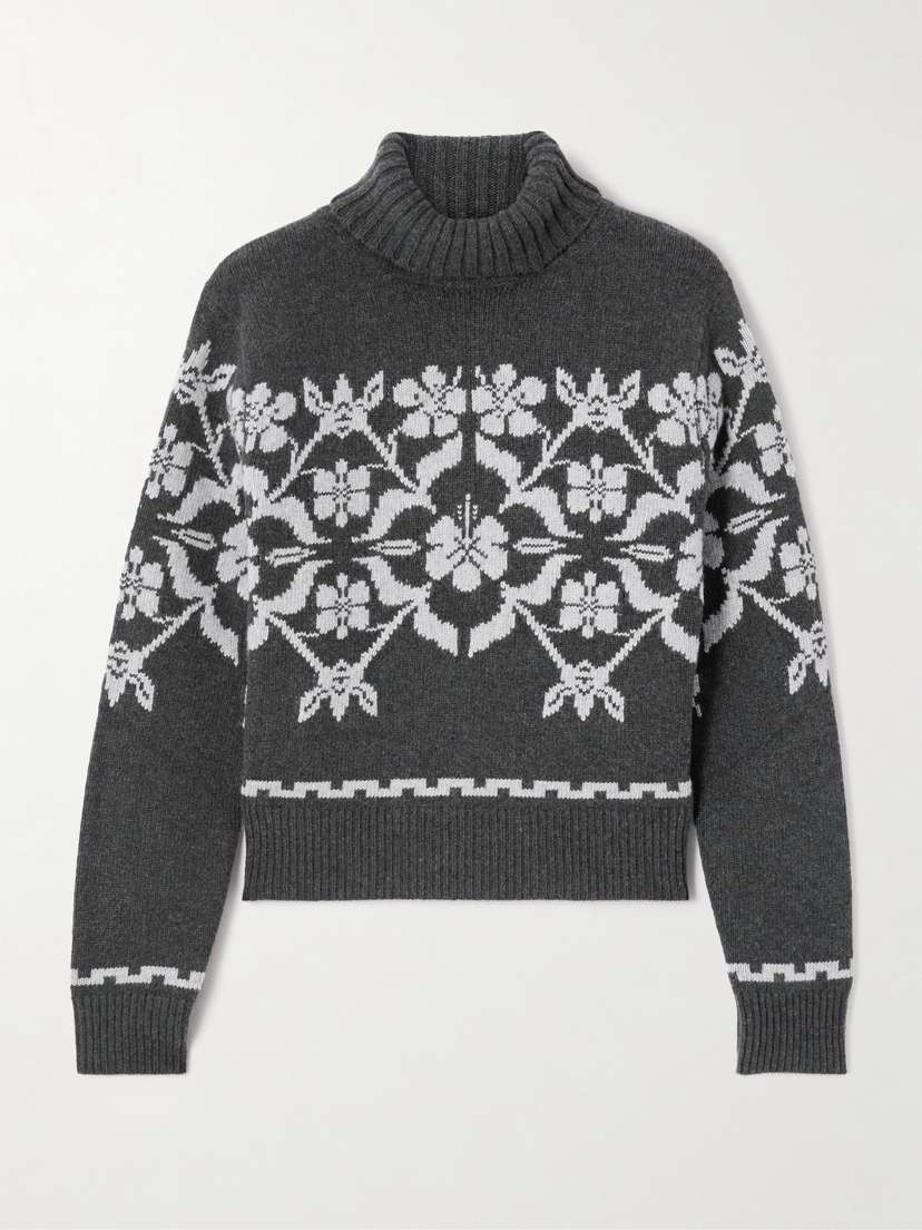 HIGH SPORT Fair Isle Wool And Cashmere-blend Turtleneck Sweater