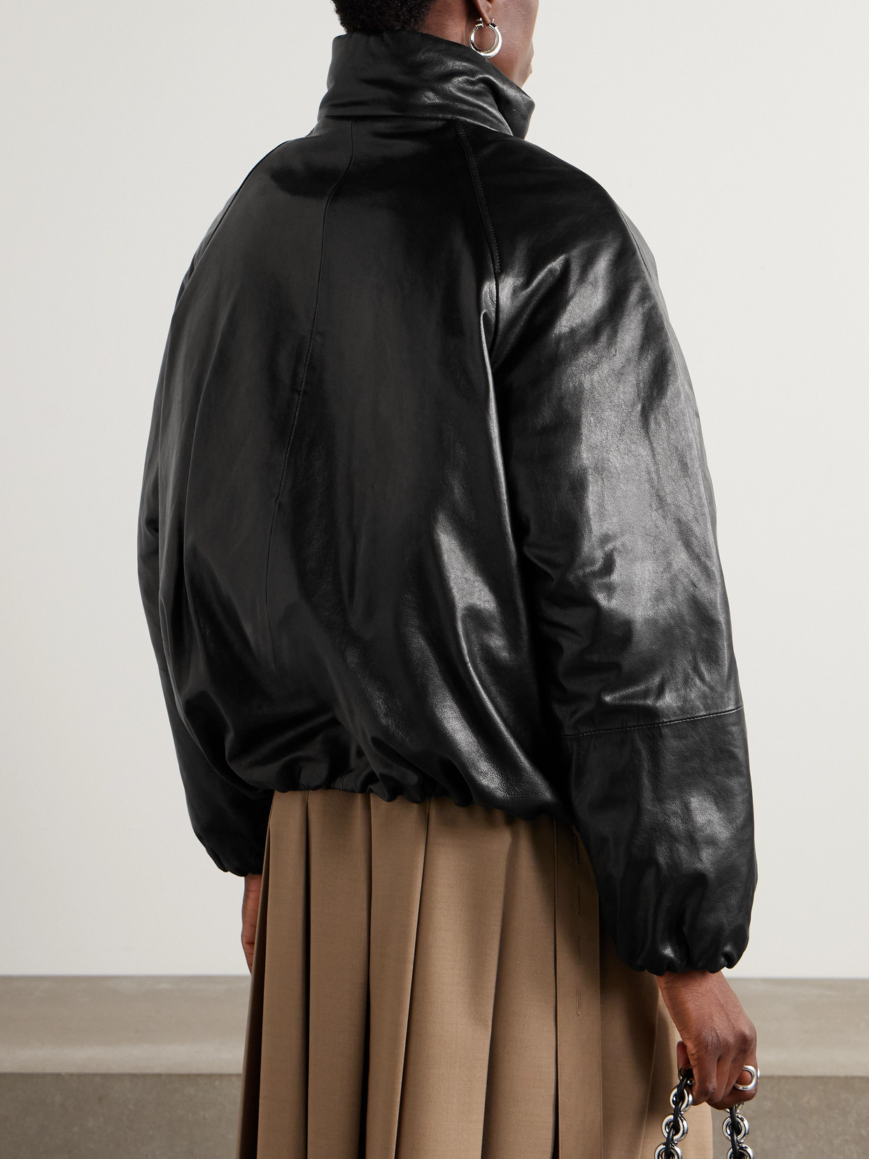 Proenza Schouler Laney Leather Jacket In Black