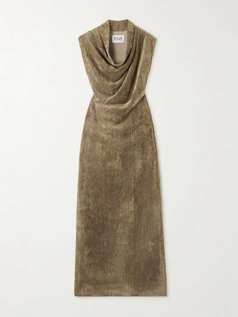 Tove Naeve Ribbed Chenille Maxi Dress