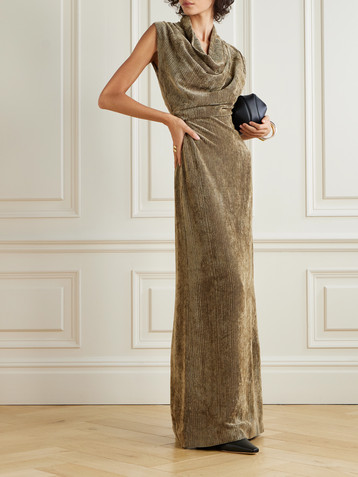 TOVE Naeve ribbed chenille maxi dress