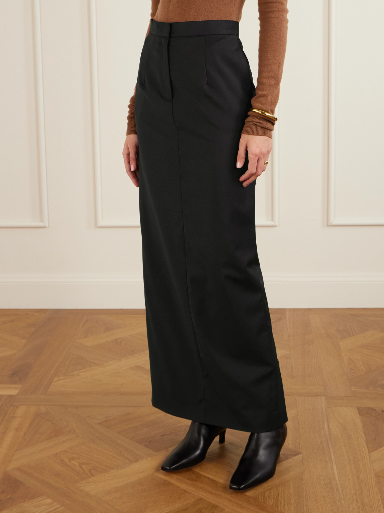 Tove Fey Wool-blend Maxi Skirt In Black