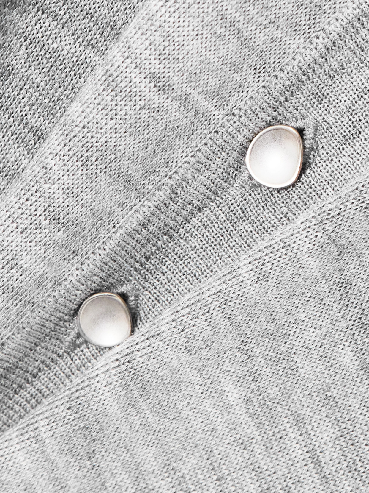 Tove Austine Wool And Silk-blend Polo Shirt In Gray