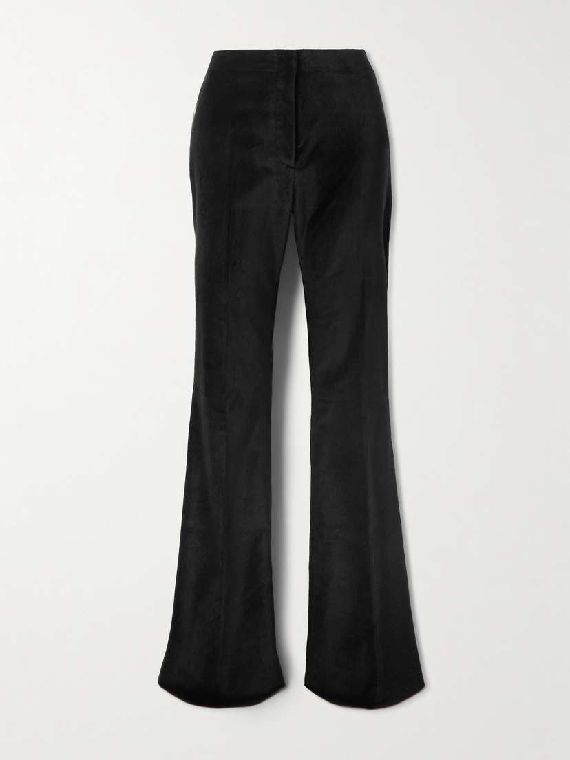Tove Roux Cotton-blend Velvet Flared Pants