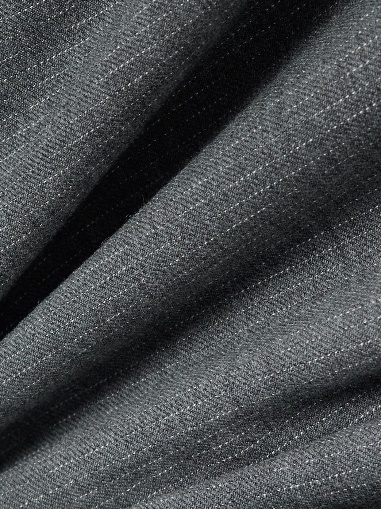 Tove Estelle Pinstriped Woven Midi Dress In Gray