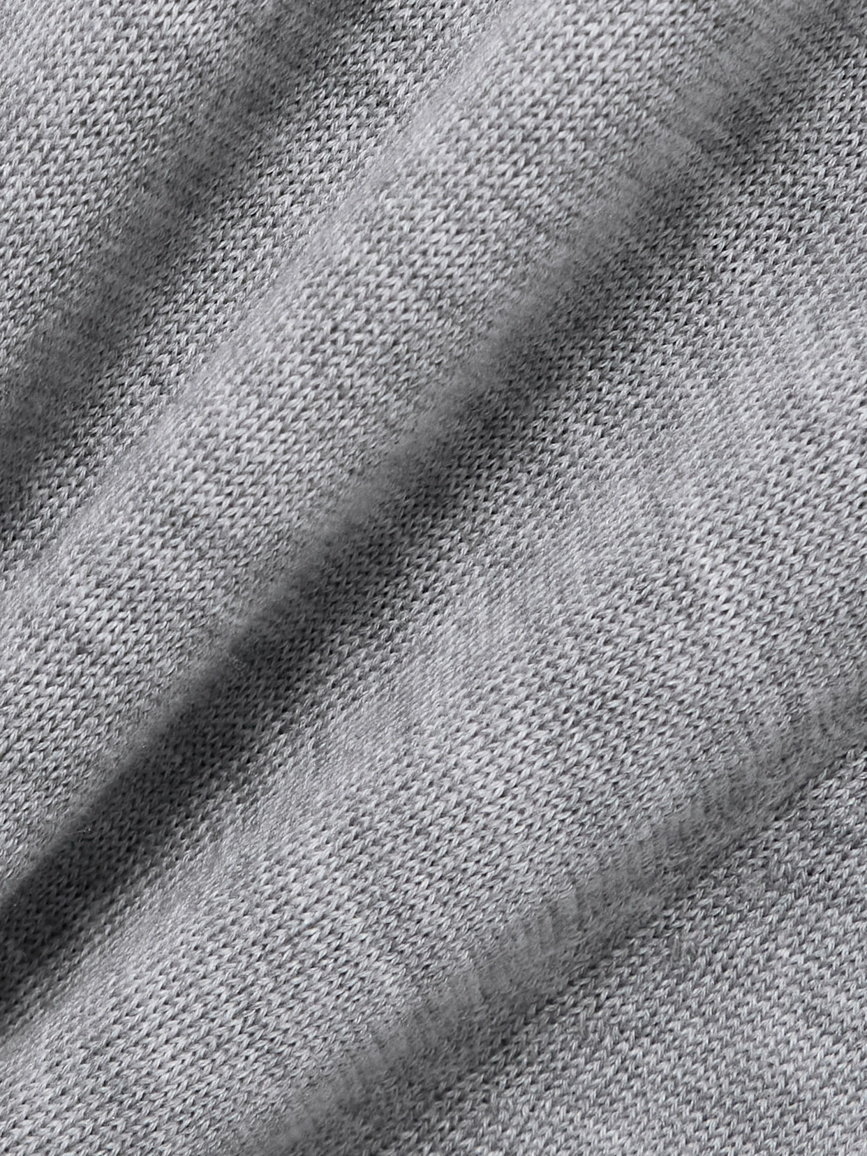 Tove Suzette Wool And Silk-blend Turtleneck Midi Dress In Gray