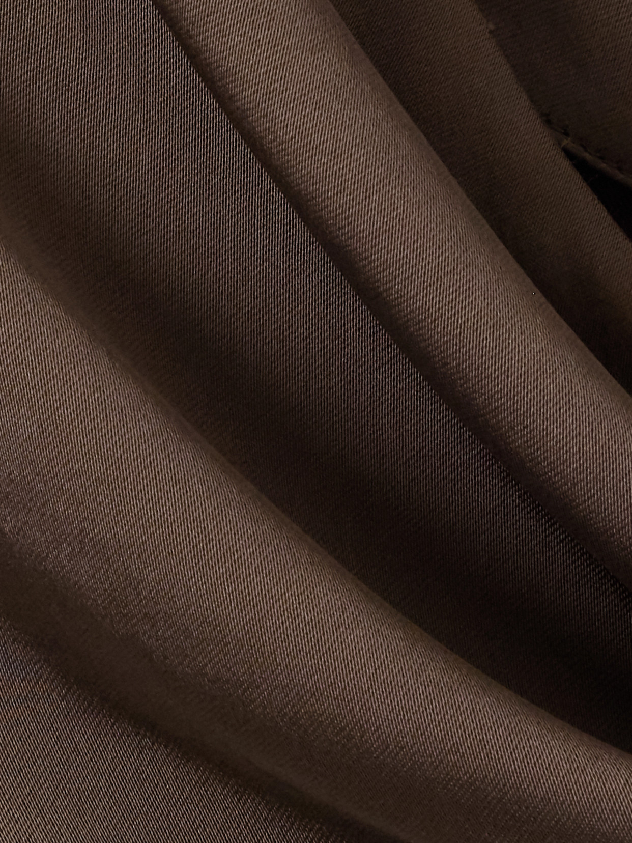 Tove Caris Draped Satin Top In Brown