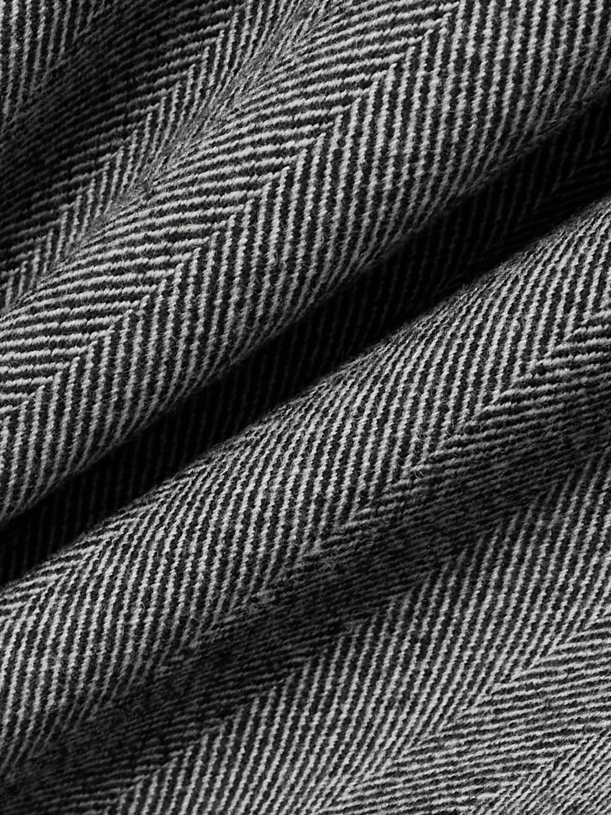 Ferragamo Sleeveless Herringbone Virgin Wool Blend Dress In Gray