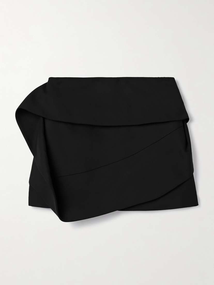 Ferragamo Draped Crepe Mini Skirt