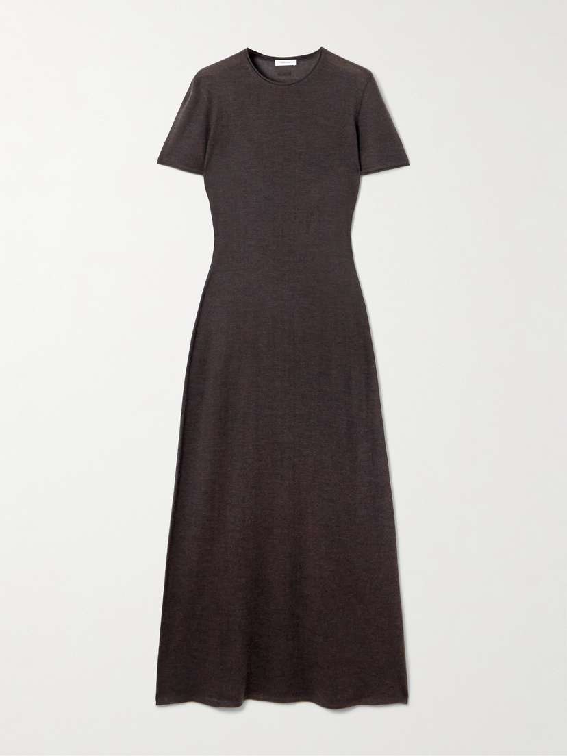 Ferragamo Cashmere, Wool And Silk-blend Midi Dress