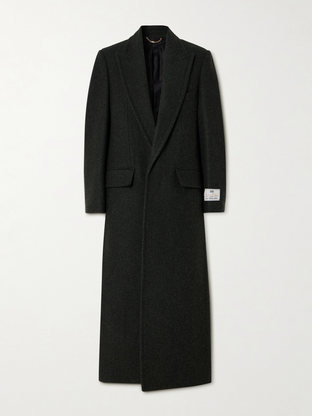 Victoria Beckham Single Breasted Mid-length Coat In Black