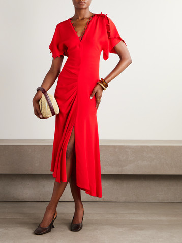 Victoria Beckham Crepe midi dress