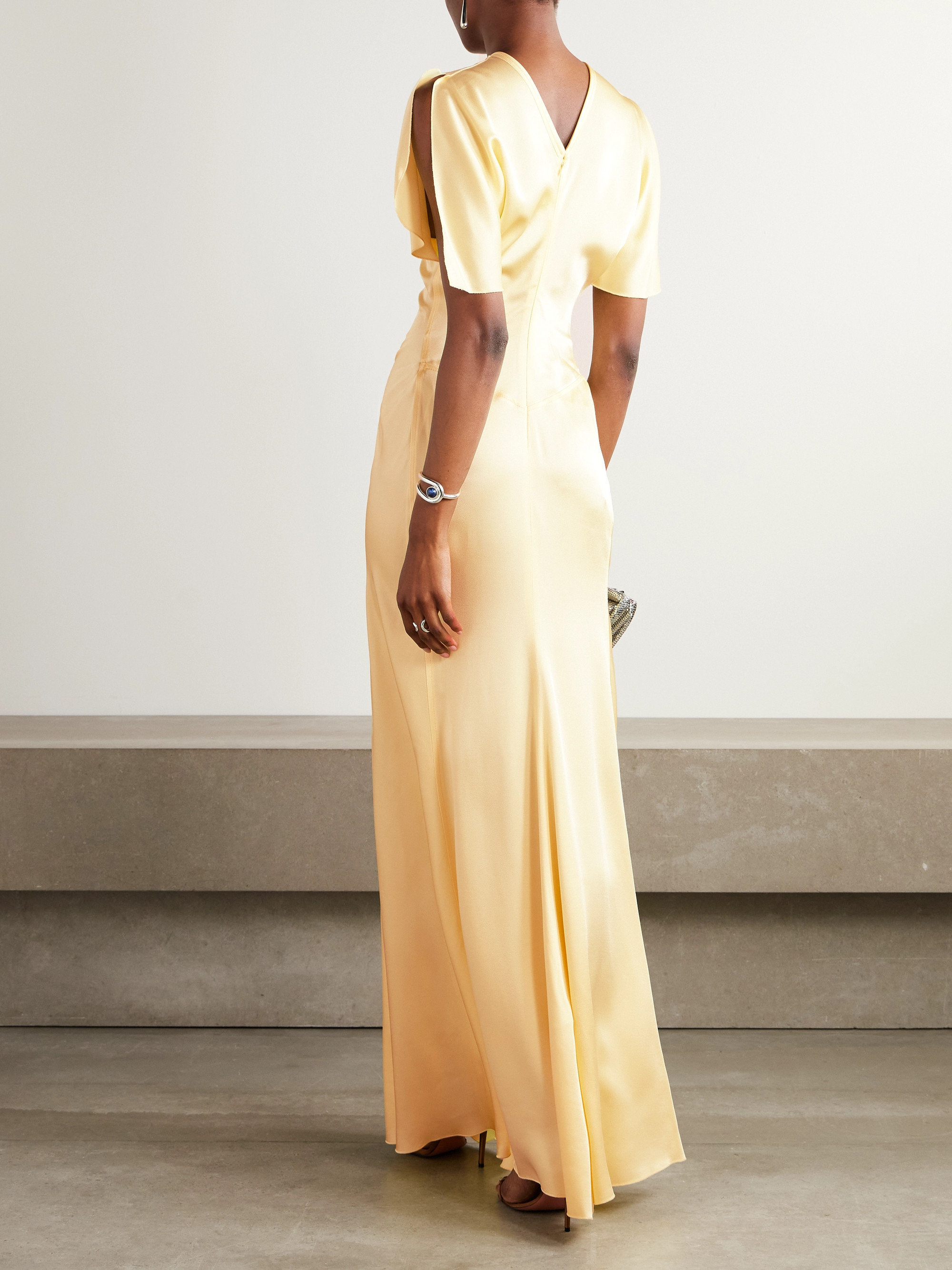 Victoria Beckham Bella satin-crepe gown thumbnail