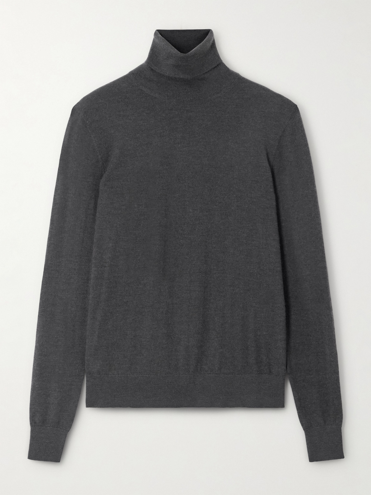 Ralph Lauren Cashmere Turtleneck Sweater In Gray