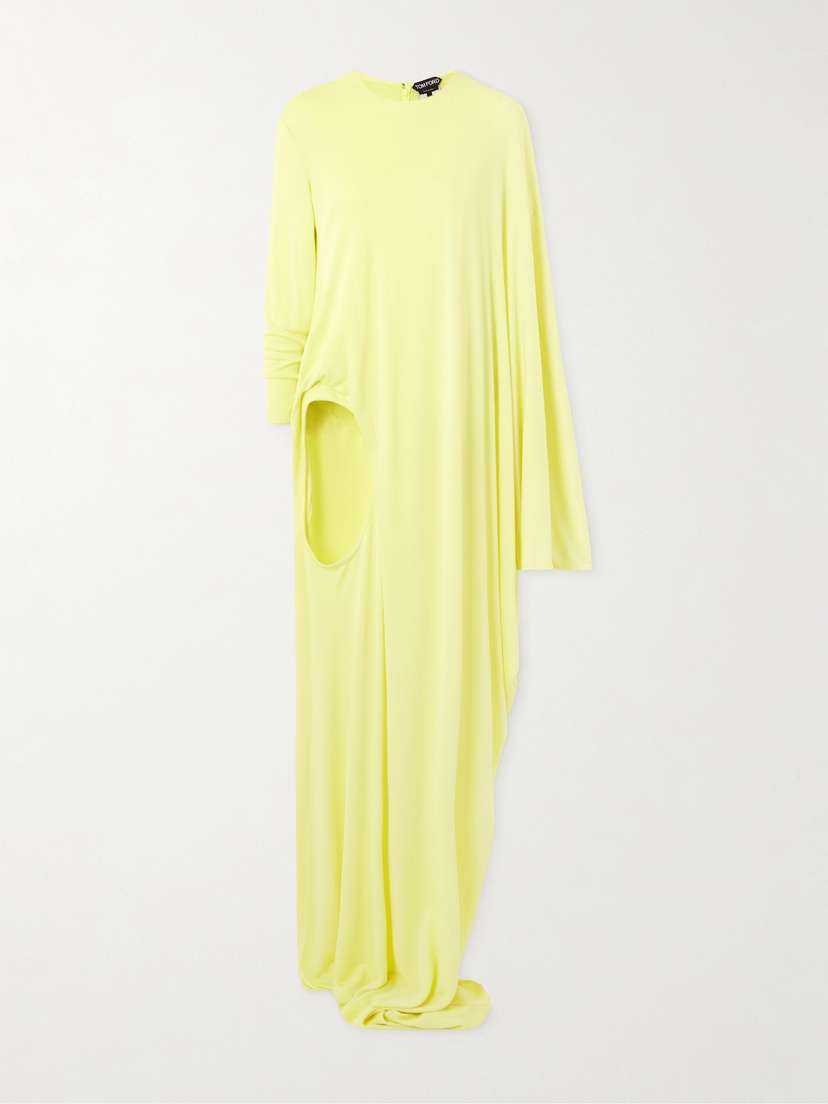 Tom Ford Asymmetric Crepe-jersey Gown