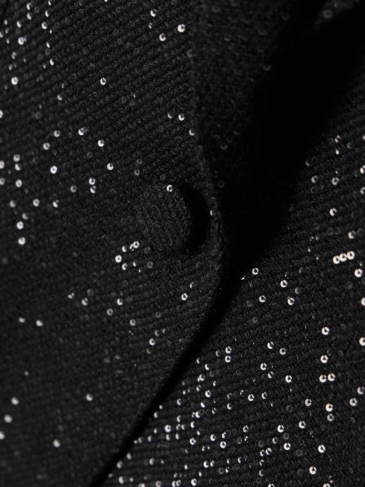 Tom Ford Sequin-embellished Wool-blend Blazer In Black