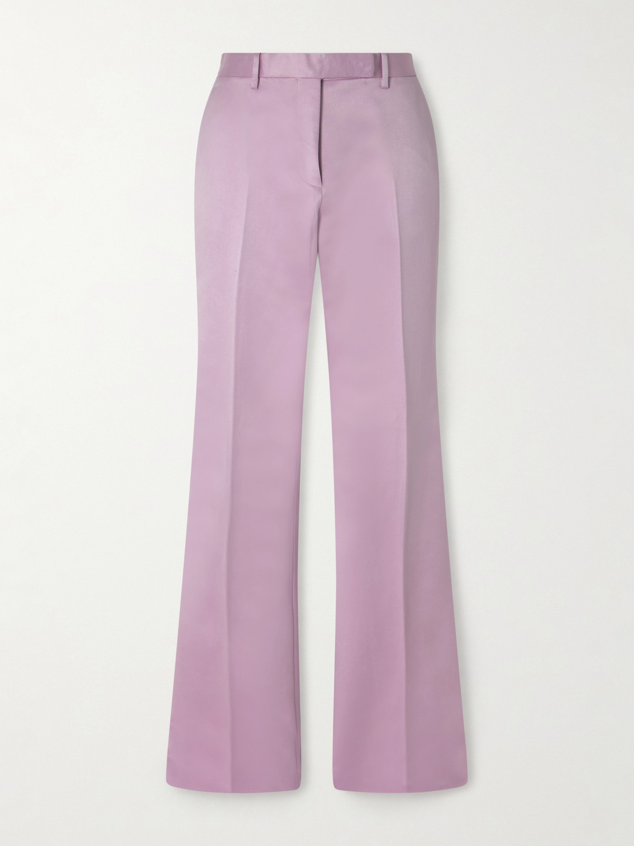 Tom Ford Cotton And Silk-blend Duchesse Satin Straight-leg Pants In Pink