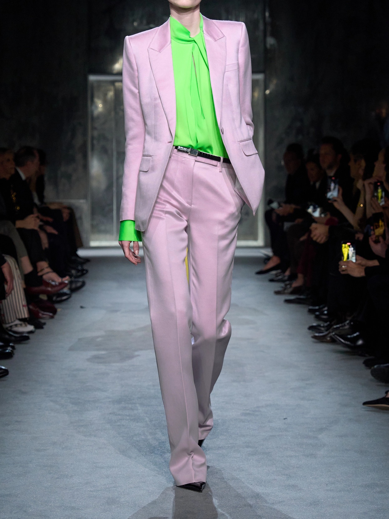 Tom Ford Cotton And Silk-blend Duchesse Satin Straight-leg Pants In Pink