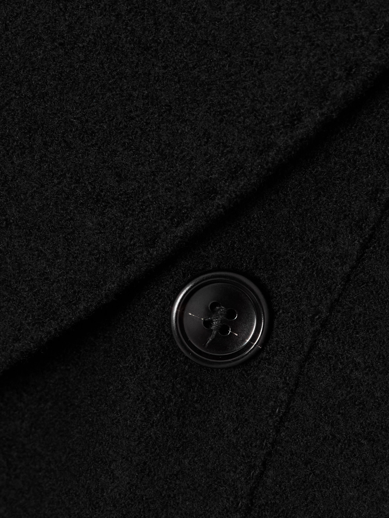 Tom Ford Concealed-fastening Virgin-wool Coat In Blue