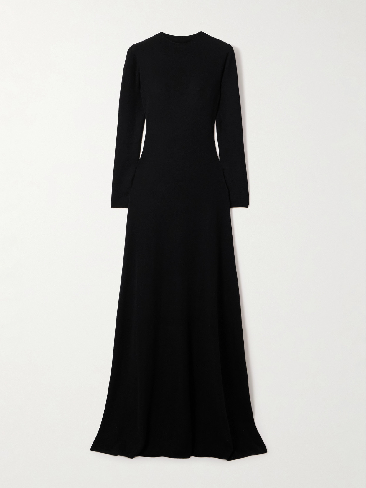 Tom Ford Cashmere-blend Turtleneck Maxi Dress In Black