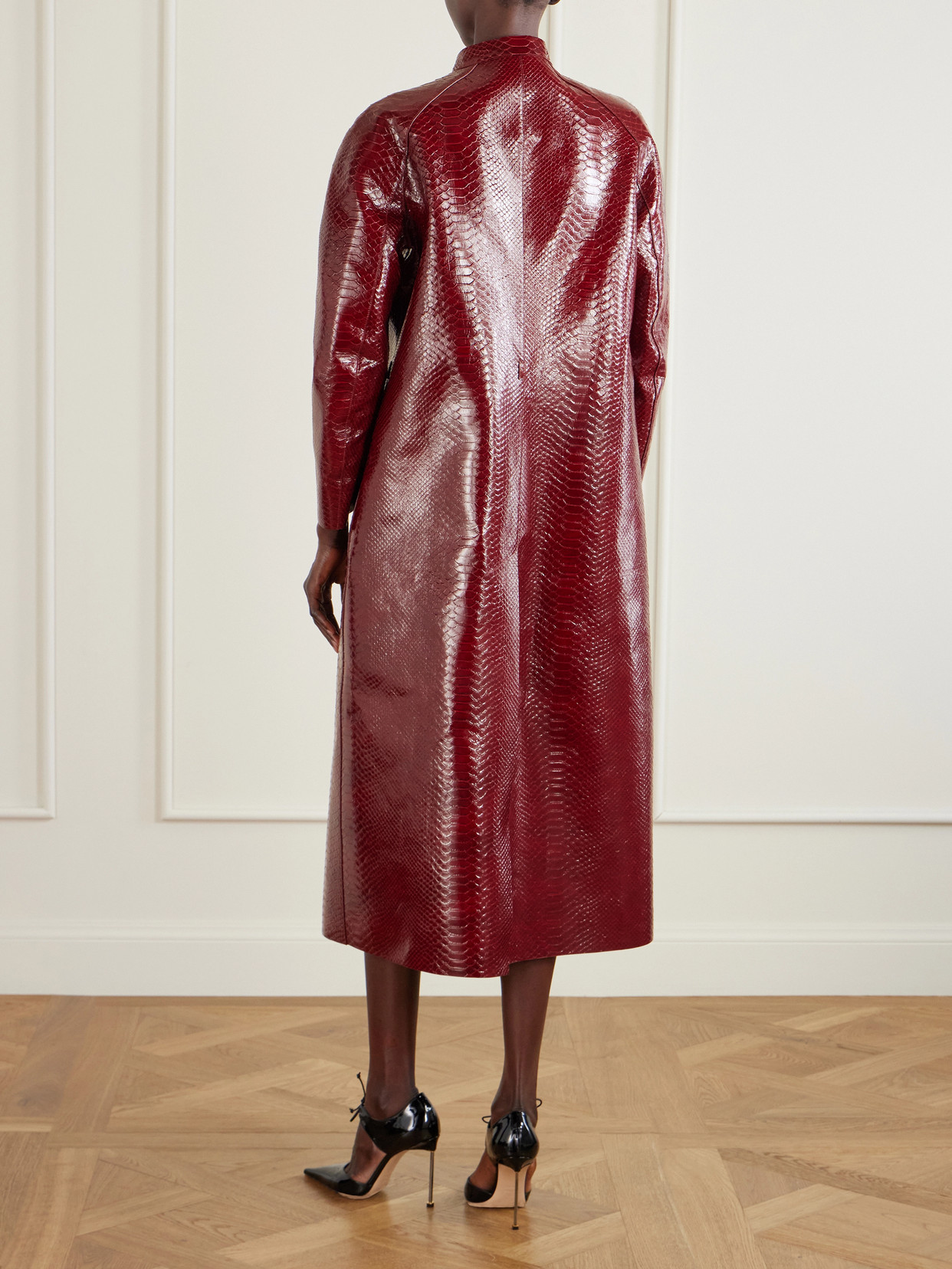 Snake-Effect Coat