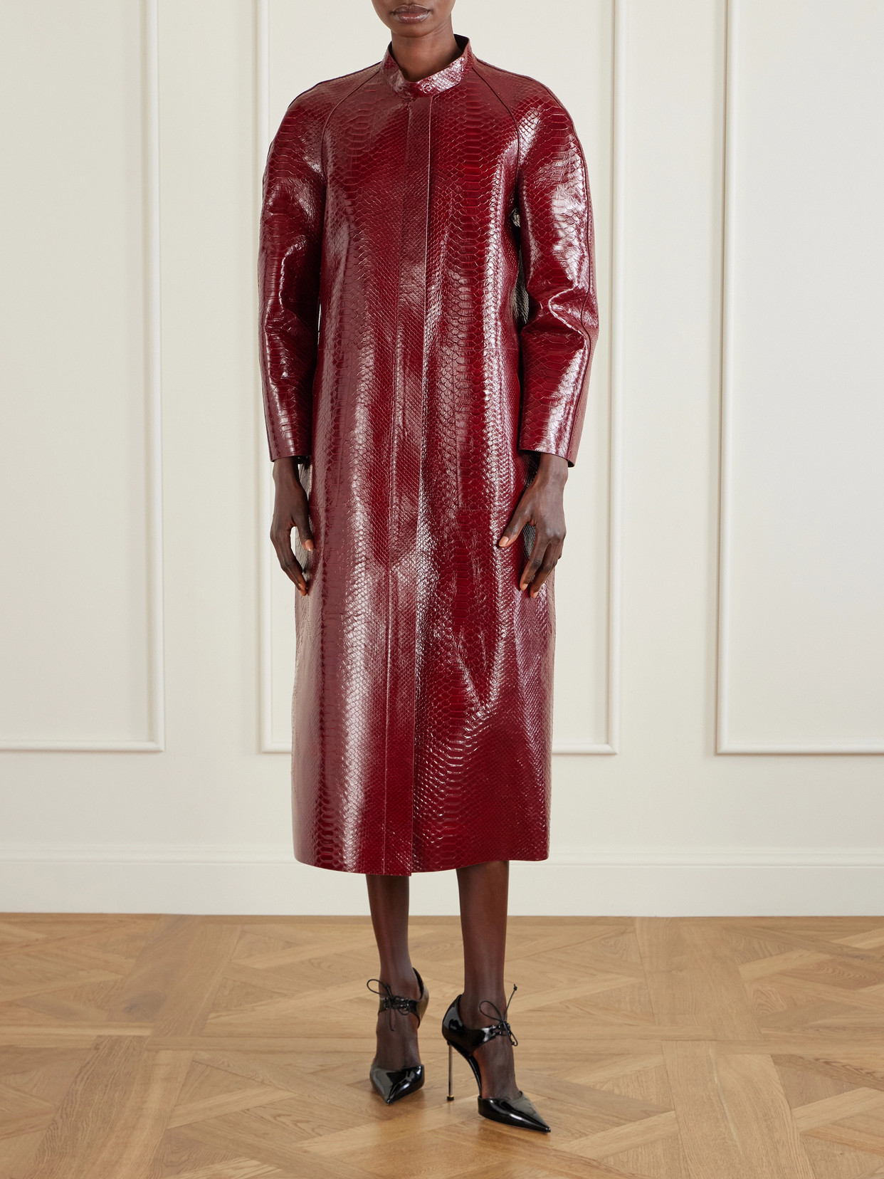 Snake-Effect Coat