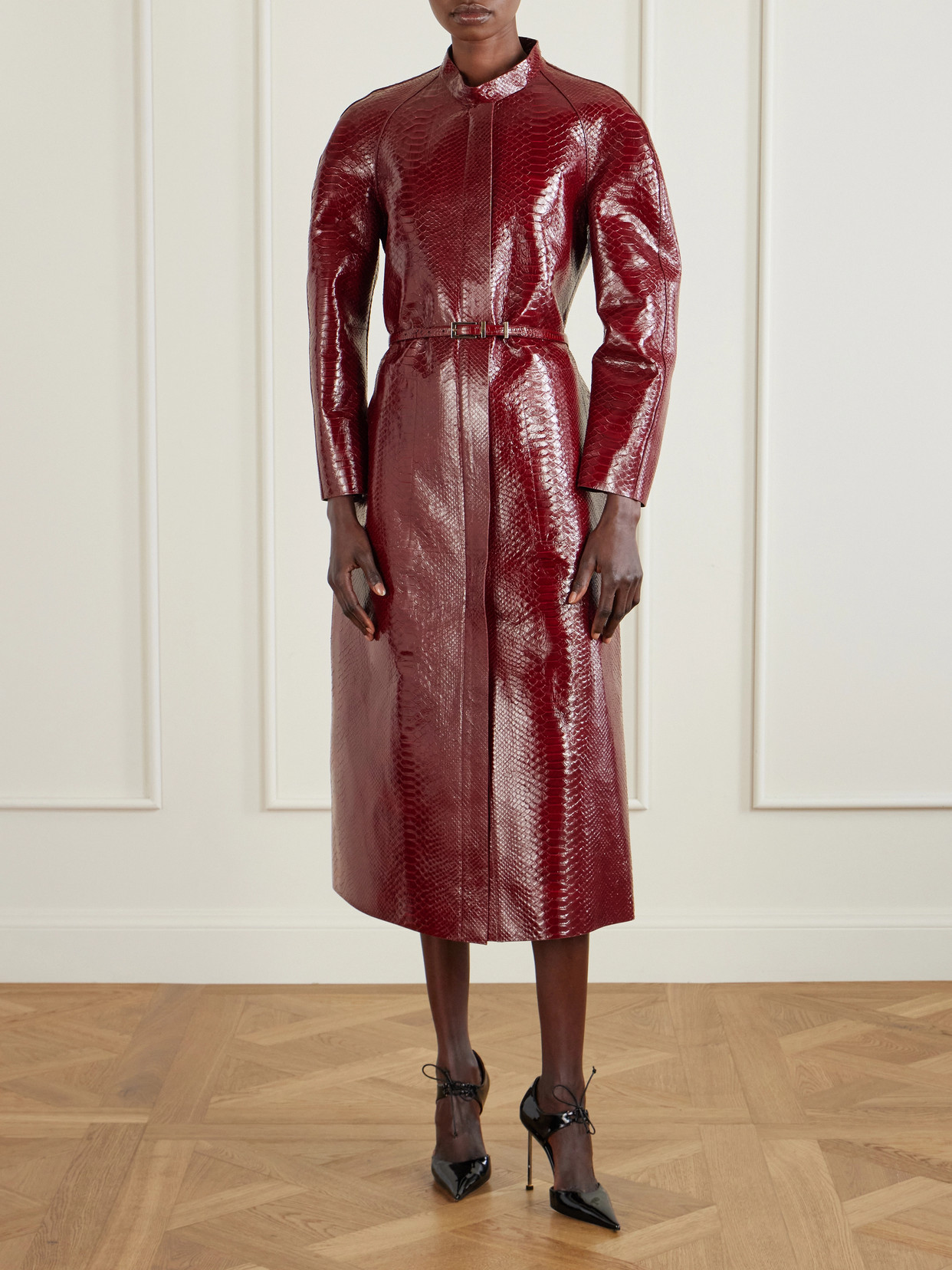 Snake-Effect Coat