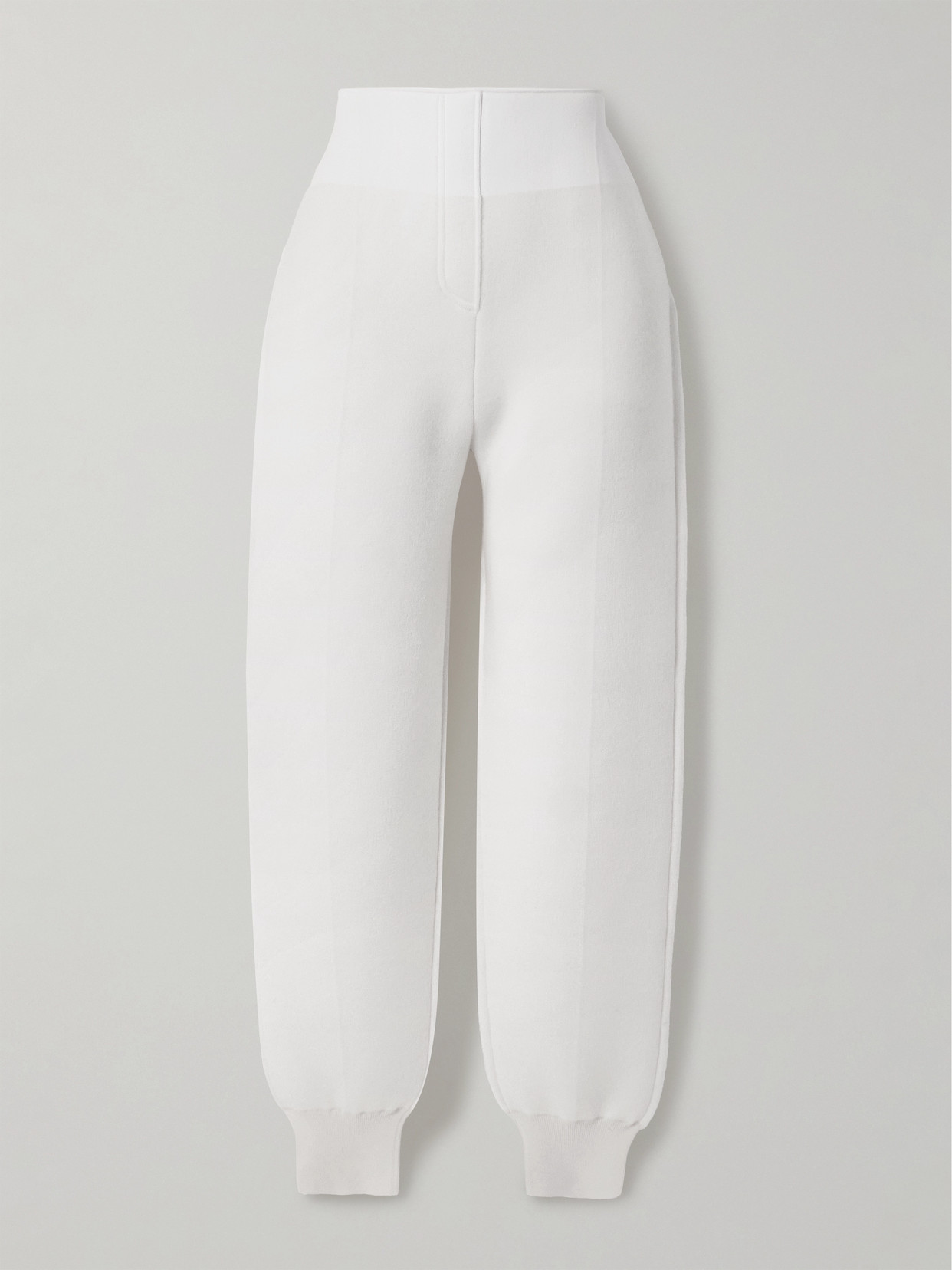 Tom Ford Jersey Tapered Trackpants In White