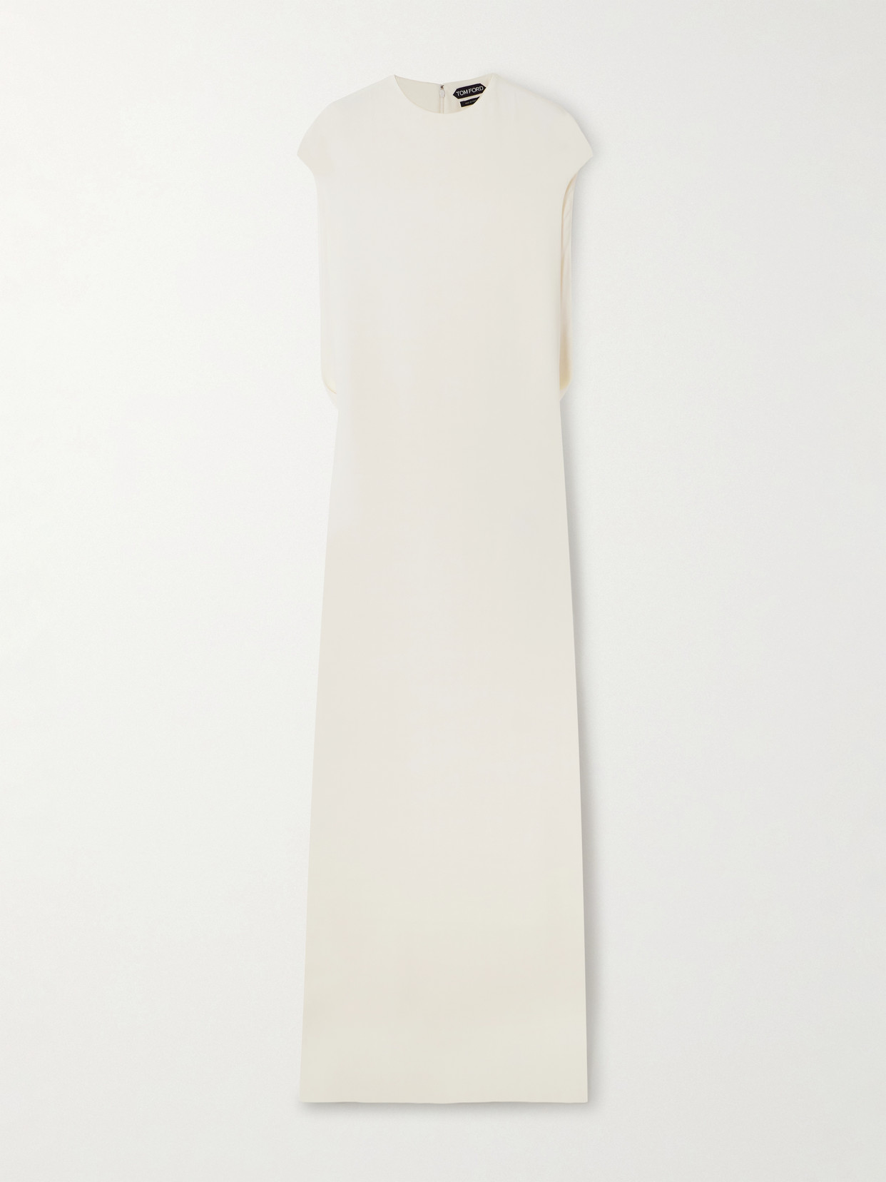 Tom Ford Stretch-silk Georgette Gown In Neutral