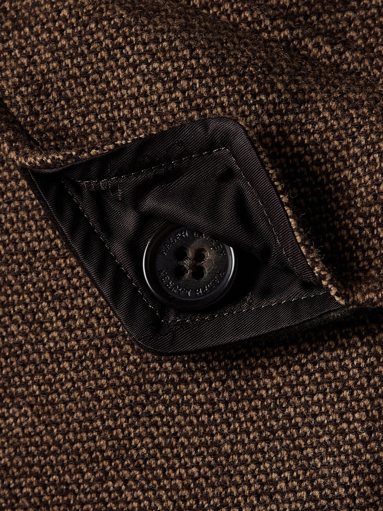 Ralph Lauren Maddison Cropped Wool Jacket In Brown