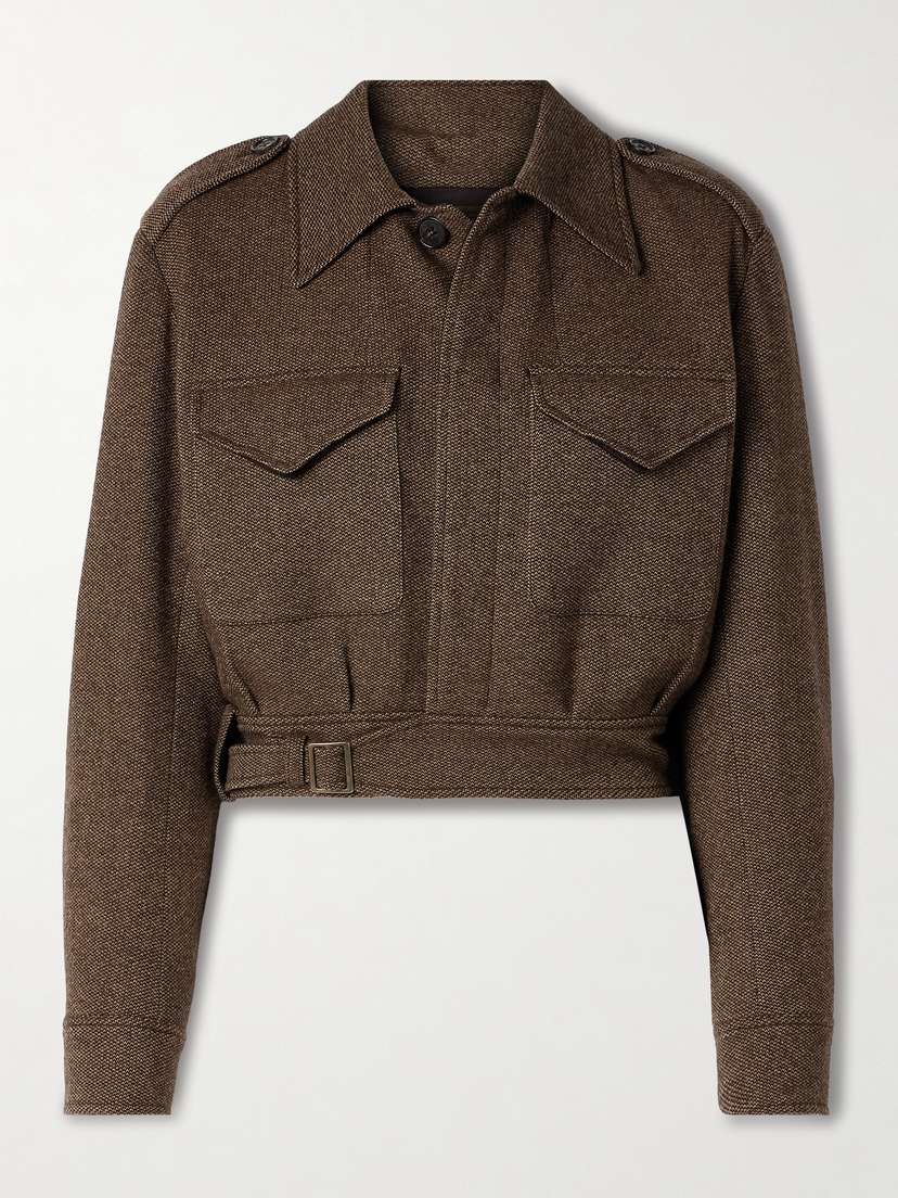 Ralph Lauren Collection Maddison Cropped Wool Jacket