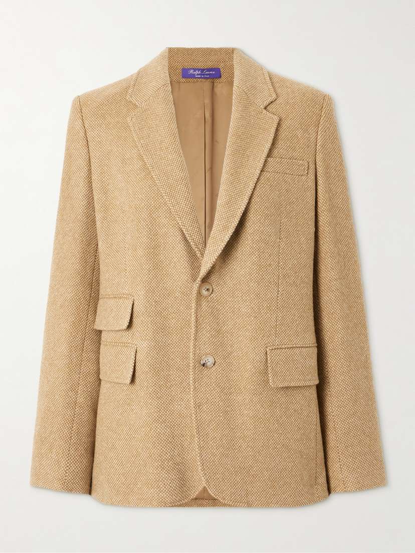 Ralph Lauren Collection Eli Wool And Cashmere-blend Tweed Blazer