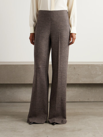 Ralph Lauren Collection Isaiah houndstooth wool wide-leg pants