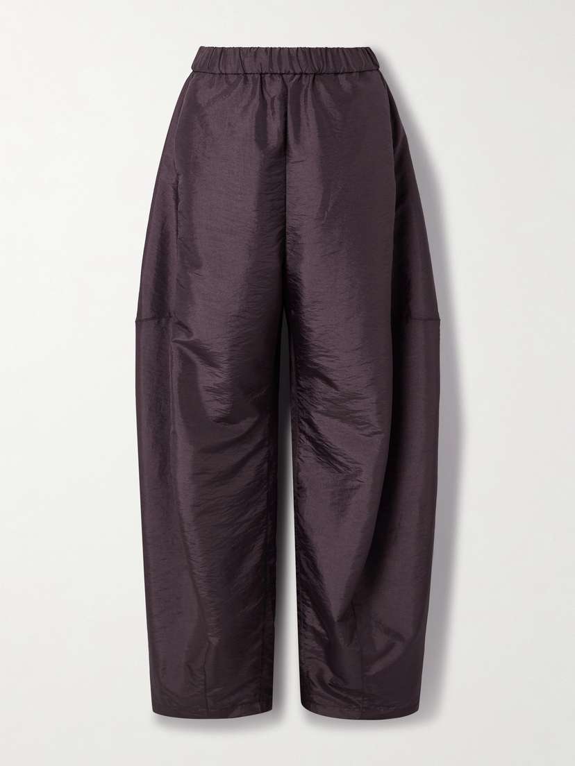 Tibi Winslow Shell Barrel-leg Pants