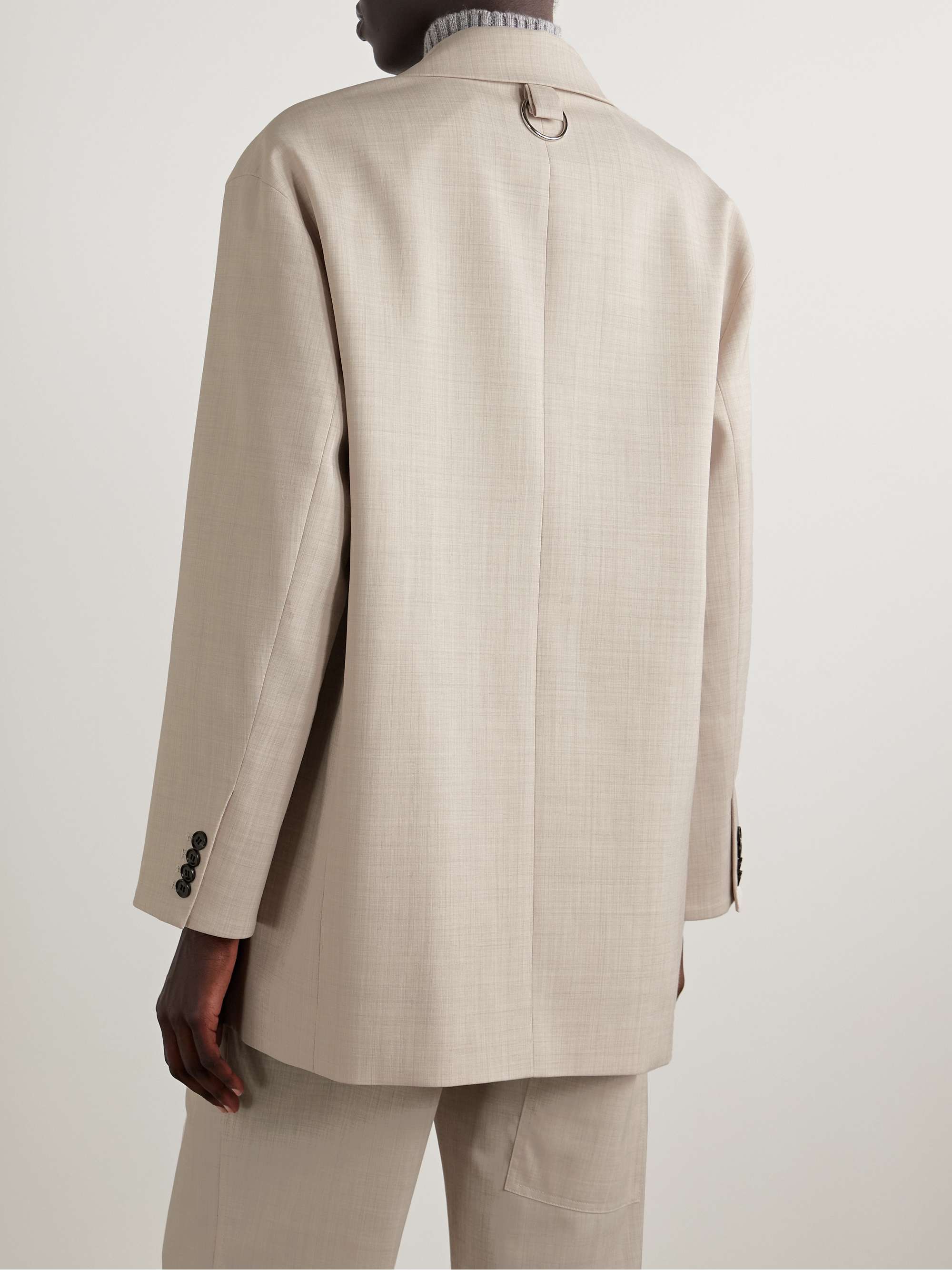 TIBI Fundamentals Liam stretch-grain de poudre blazer