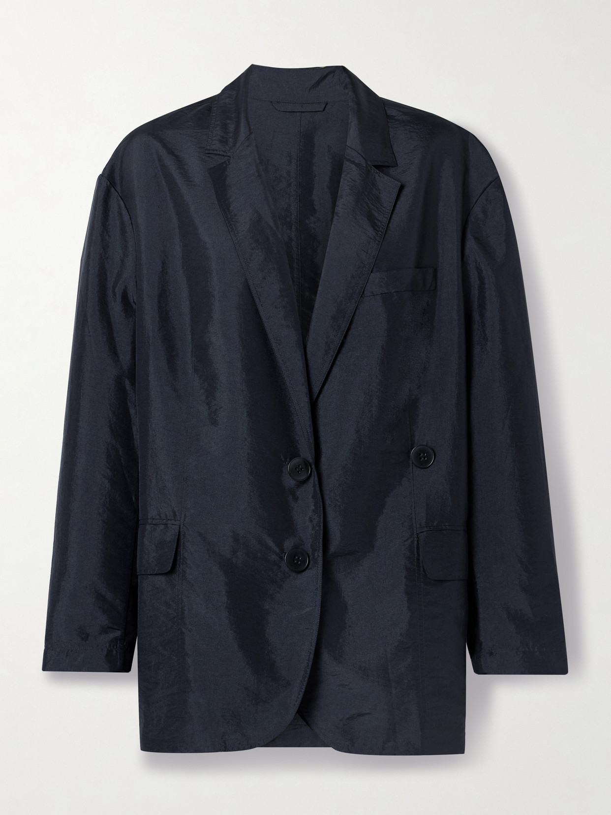 Tibi Liam Oversized Shell Blazer In Blue