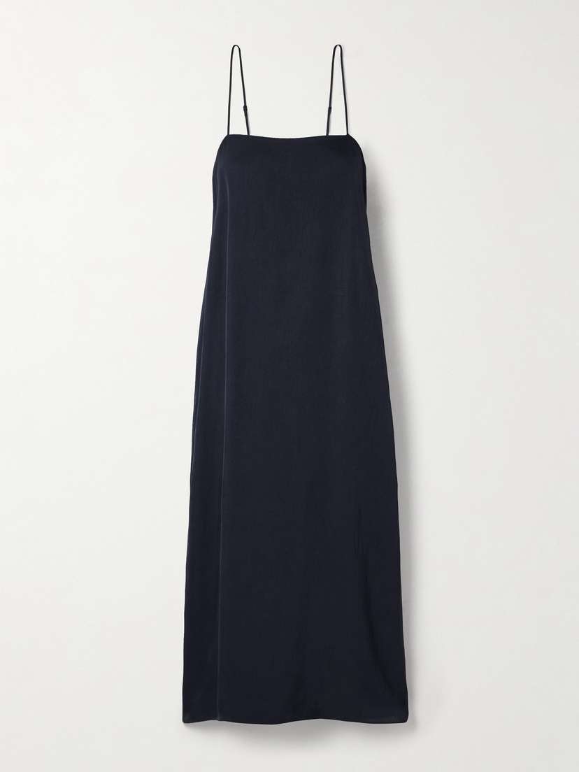 Tibi Satin-twill Midi Dress