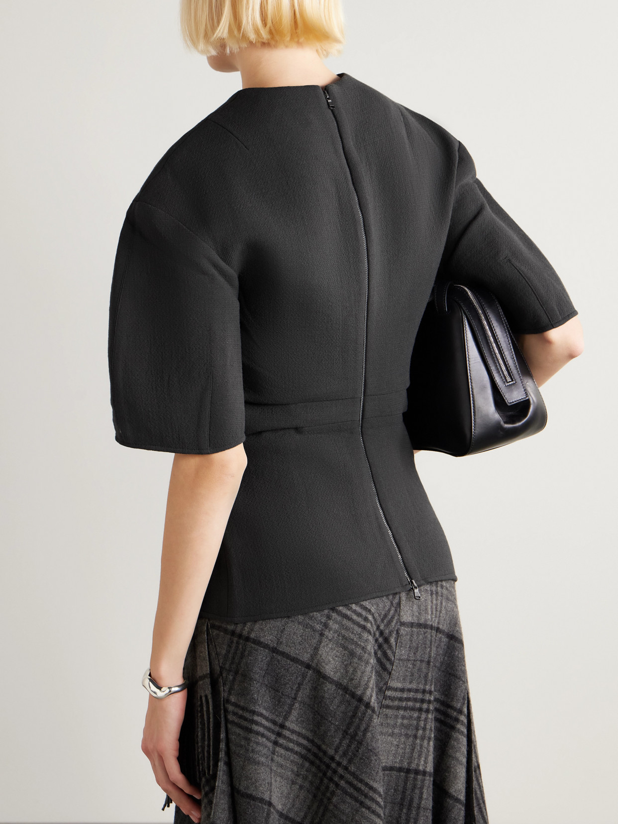 Wool-Crepe Top