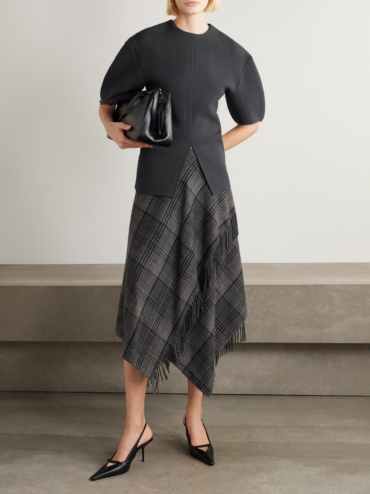 Wool-Crepe Top
