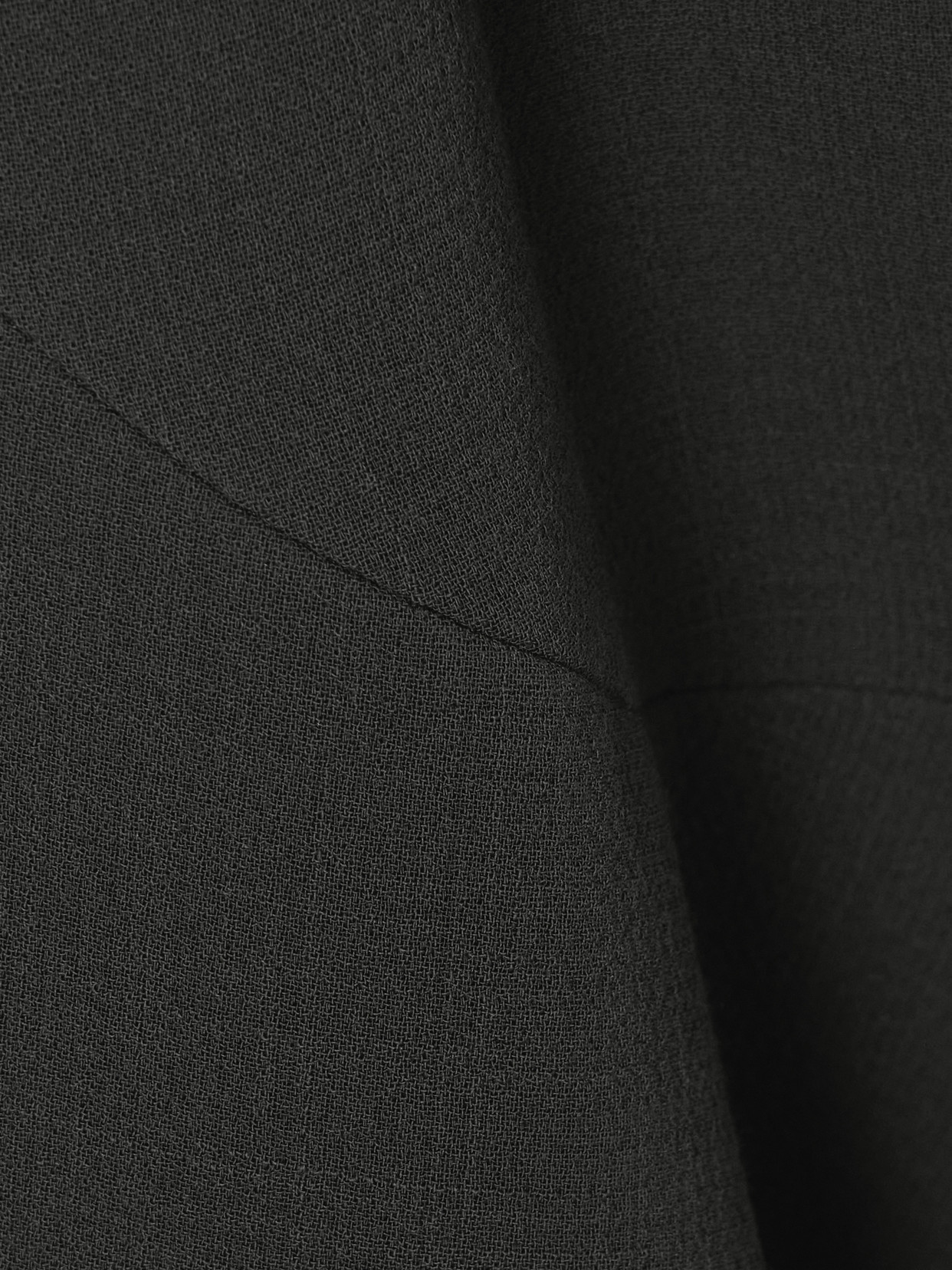 Marte Asymmetric Wool-Blend Crepe Midi