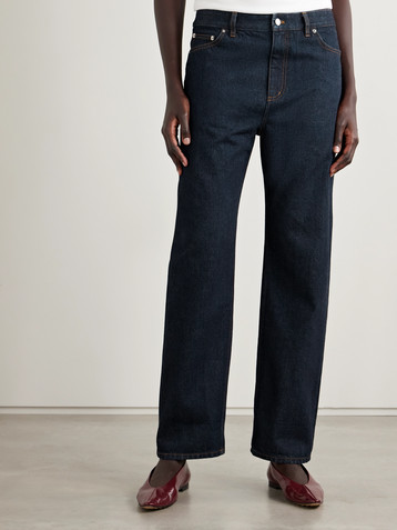 Tibi Alec low-rise straight-leg selvedge jeans