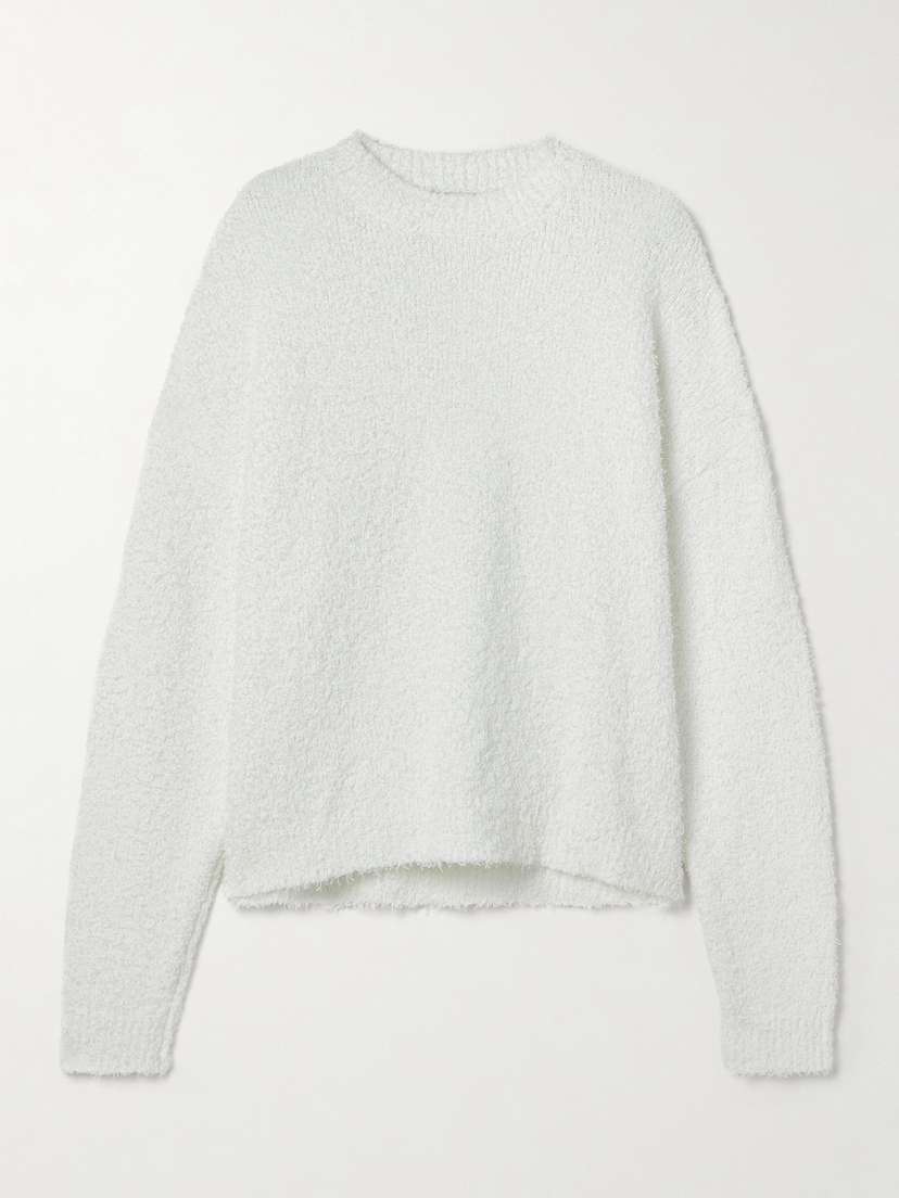 Tibi Serviette Cotton-blend Bouclé Sweater