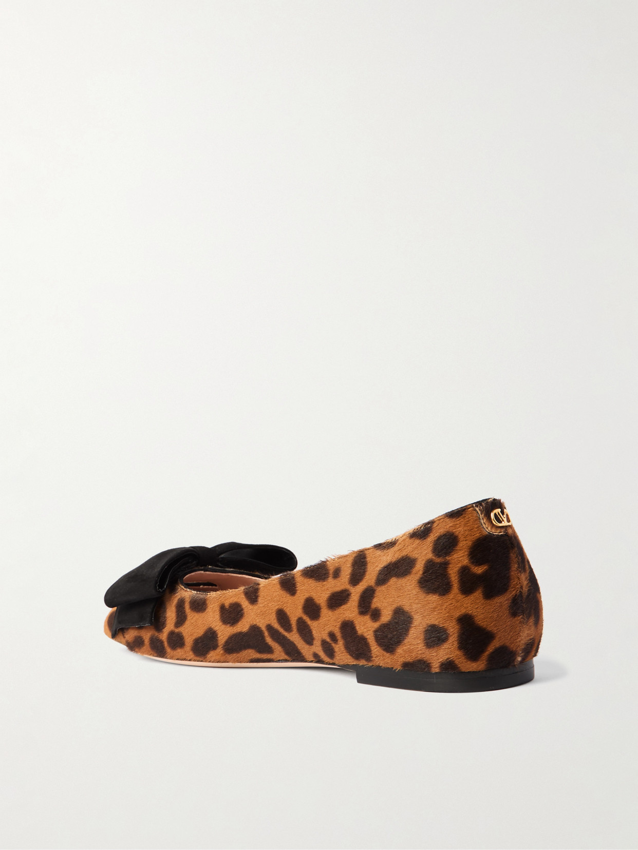Valentino Garavani Bowow Ballerina In Pony-effect Calfskin Woman Animal Print 42 In Animal Print