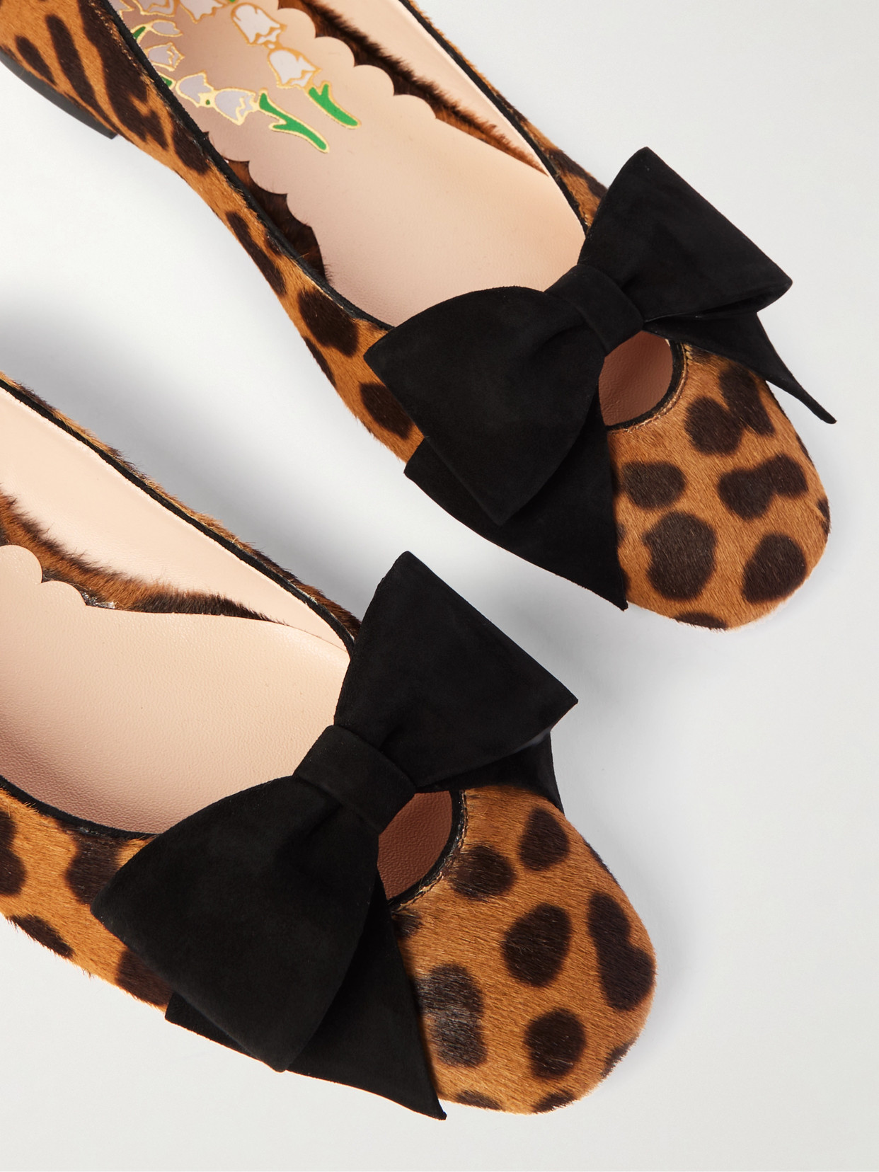 Valentino Garavani Bowow Ballerina In Pony-effect Calfskin Woman Animal Print 42 In Animal Print
