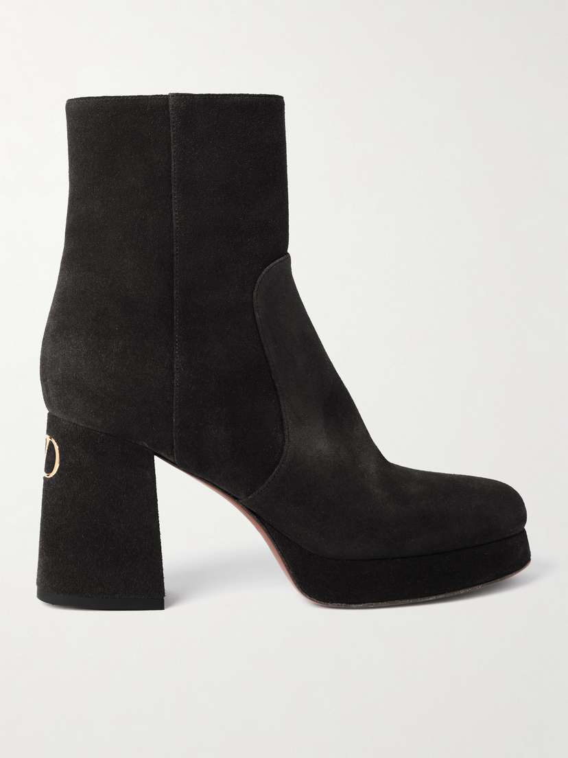 Valentino Garavani Fawcette 90 Suede Ankle Boots