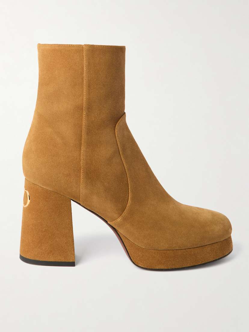 Valentino Garavani Fawcette 90 Suede Ankle Boots