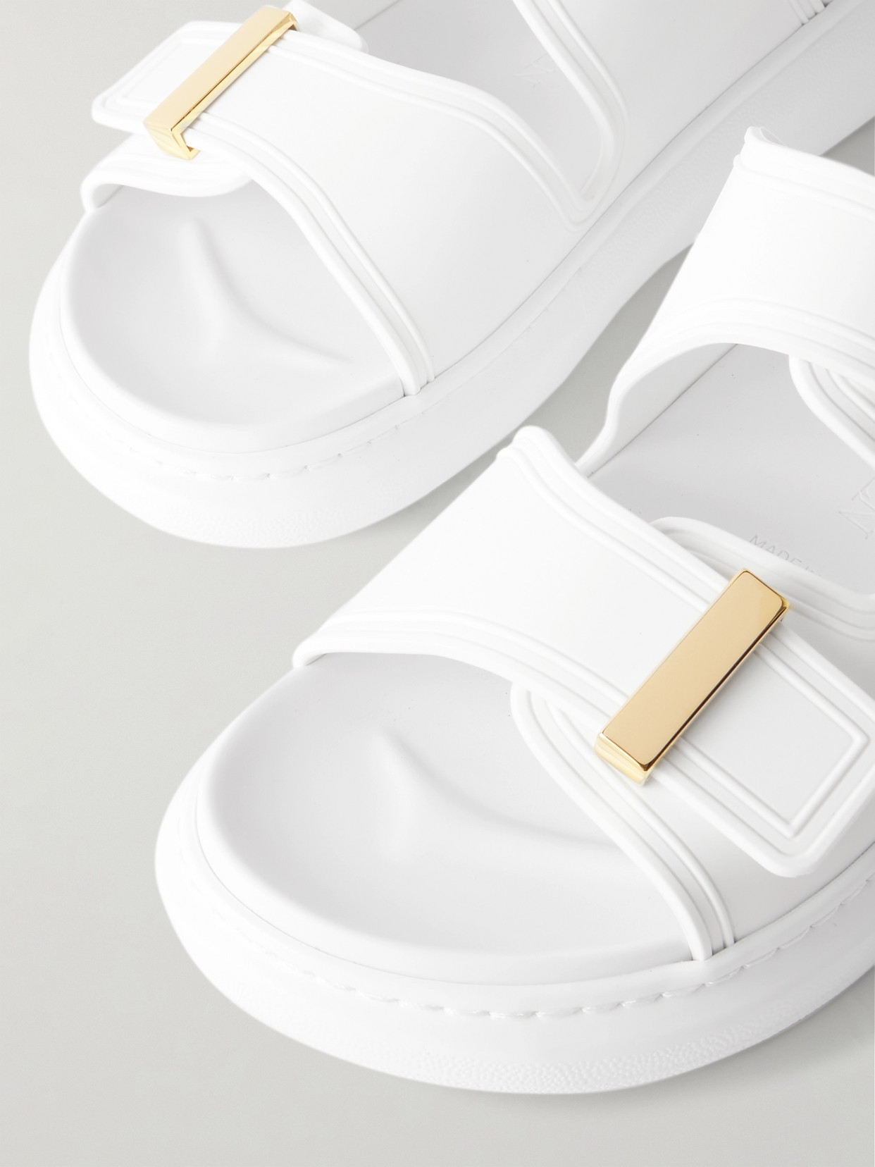 Alexander Mcqueen Hybrid Rubber Exaggerated-sole Slides